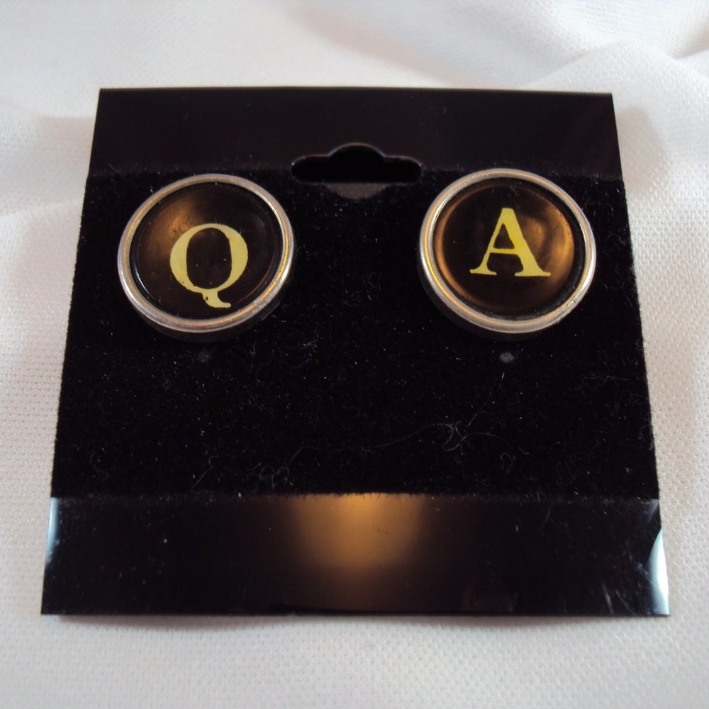 Vintage Typewriter Keys Earrings